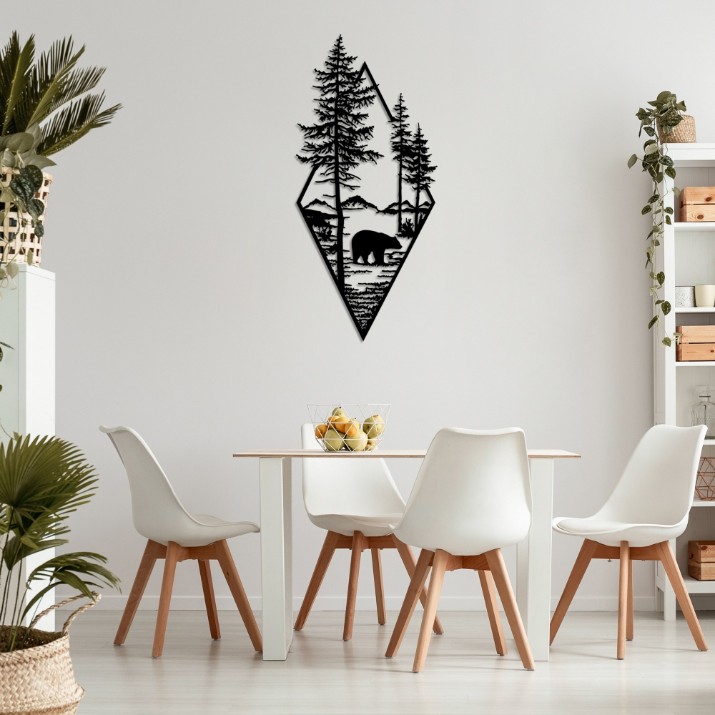 Panou decorativ Wallity Bear Black v2