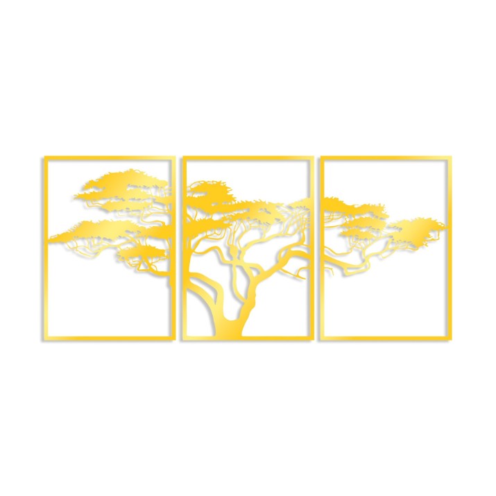 Panou decorativ Wallity Golden Triple Tree 6