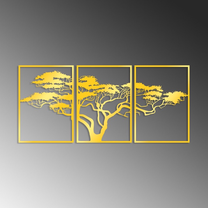 Panou decorativ Wallity Golden Triple Tree 6
