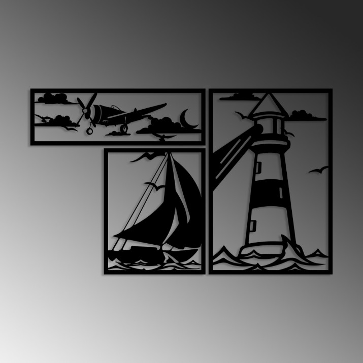 Panou decorativ Wallity Lighthouse Trio B