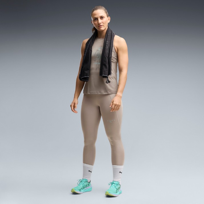 Jambiere damă Puma x Hyrox Essentials Tights Mouse Gray, s.XL