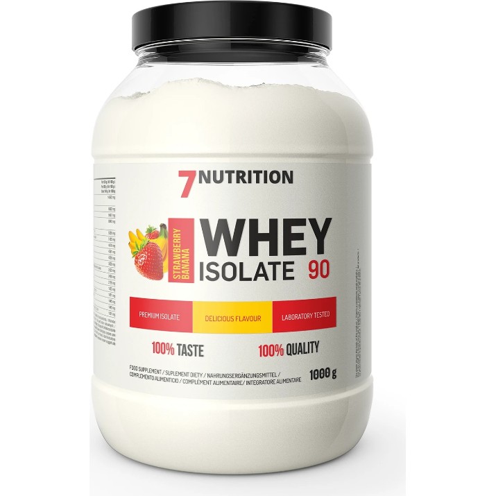 Протеин 7Nutrition Whey Isolate 90 1kg Strawberry & Banana