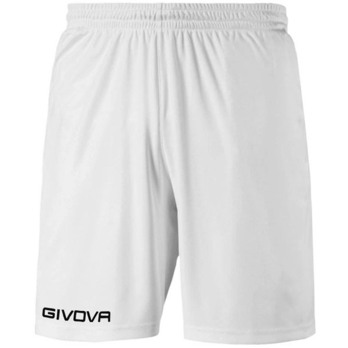 Pantaloni scurți pentru bărbați Givova Capo Interlock White, s.XL (P018-0003)