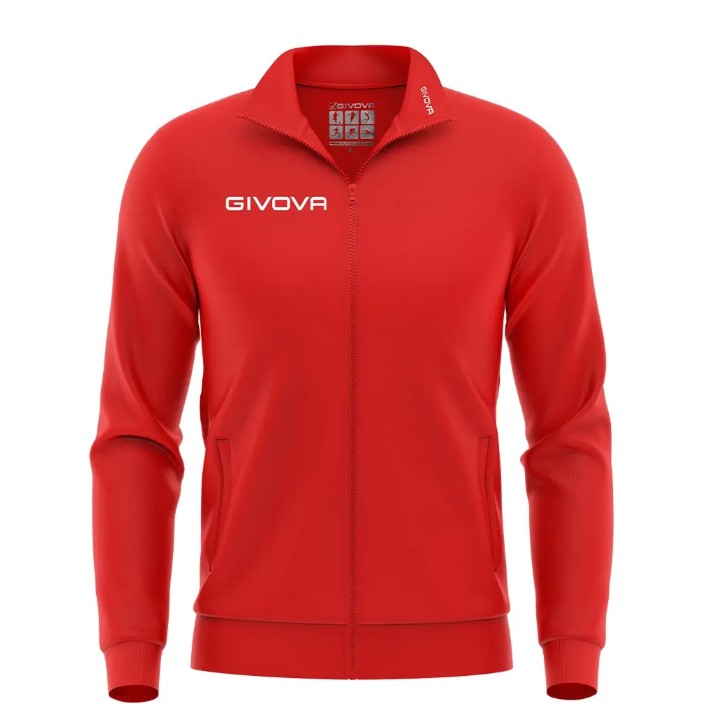 Hanorac pentru bărbați Givova Polarfleece Mono 500 Burgundy, s.M