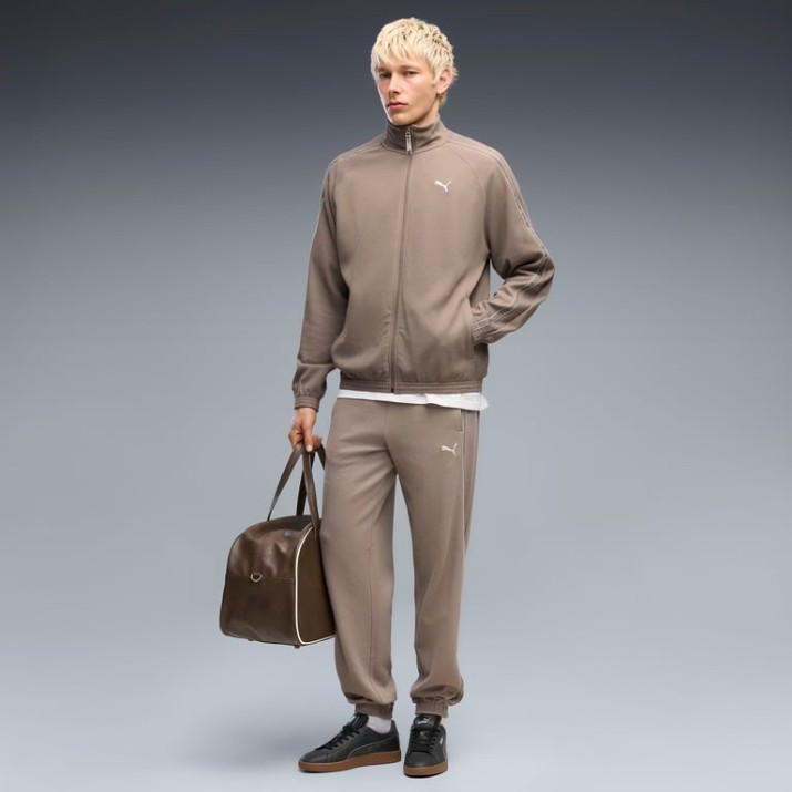 Jachetă pentru bărbați Puma Class Relaxed Material Track Mouse Gray, s.M