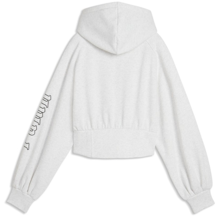 Hanorac damă Puma Street Glam Bedazzled White Glow Heather, s.XL