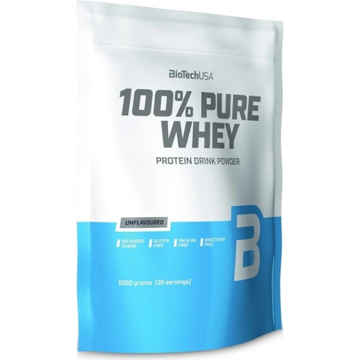 Proteină Biotech 100% Pure Whey Unflavoured 900g