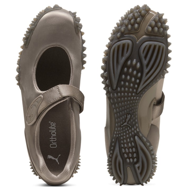 Балетки женские Puma Mostro Fey Satin Mouse Gray, s.37