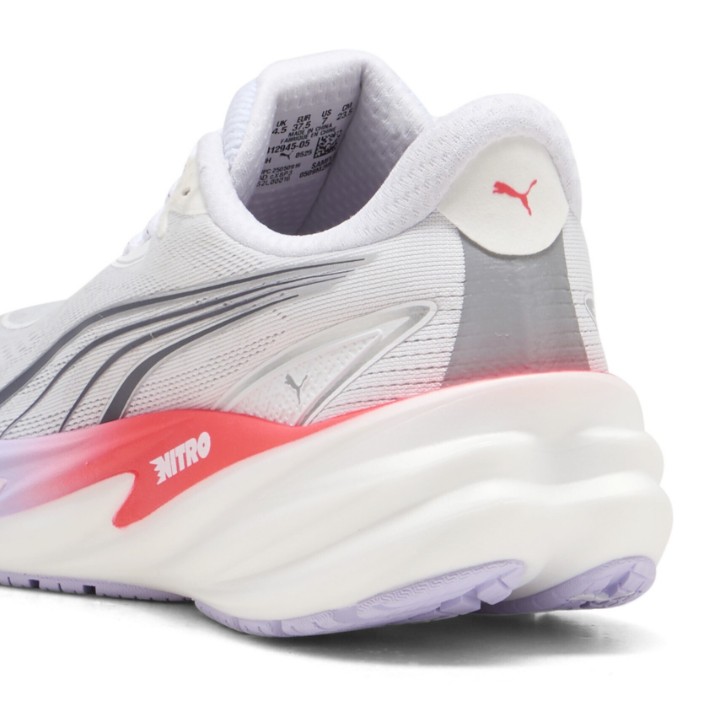 Adidași pentru dame Puma Velocity Nitro 5 Puma White/Ultra Red/Light Lavender, s.38