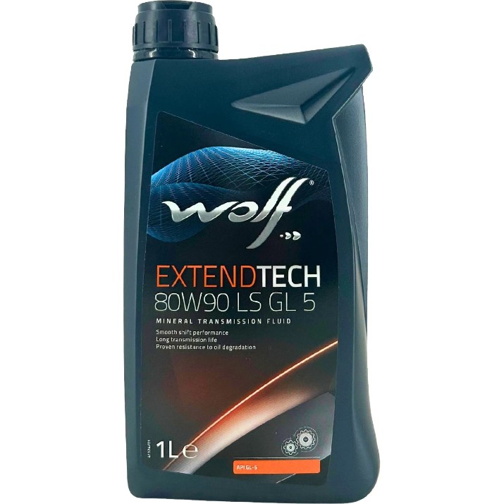 Трансмиссионное масло Wolf Extendtech LS 80W-90 1L