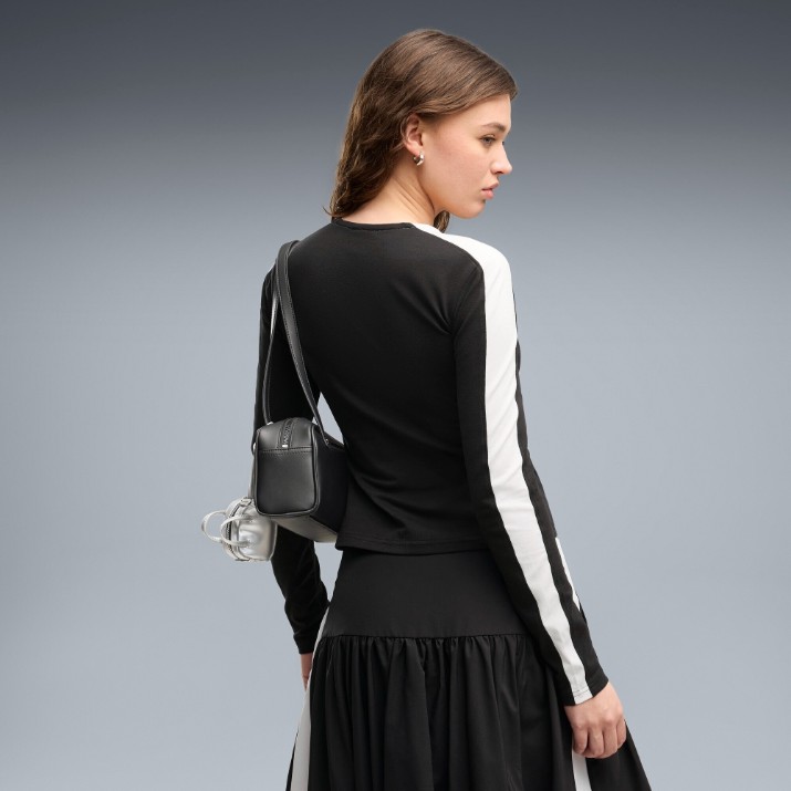 Женский лонгслив Puma T7 Slim Cut-Outs Puma Black, s.M