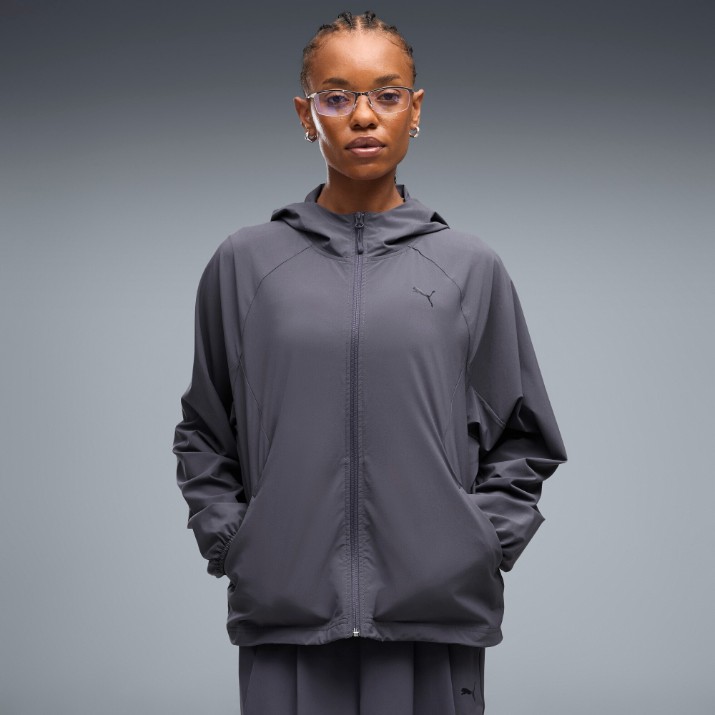 Jachetă de damă Puma Pumatech Sense 4-Way Stretch Oversized Woven Inky Depths, s.S