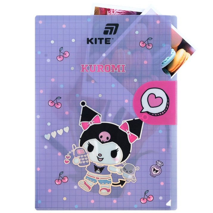 Папка для бумаг Kite A4 Kuromi (HK25-248-1)