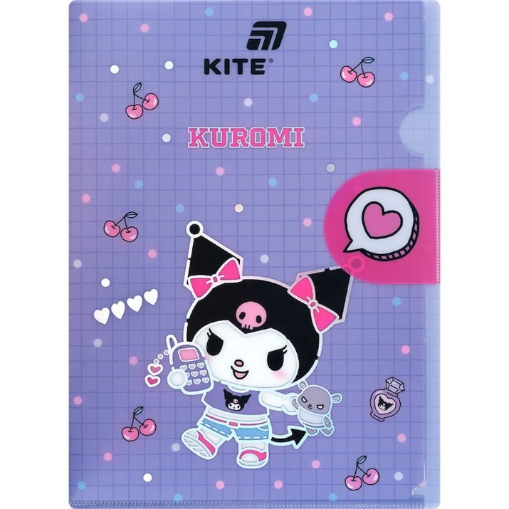 Папка для бумаг Kite A4 Kuromi (HK25-248-1)