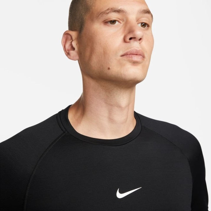 Hanorac barbat Nike Pro Warm Black/White, s.XXL