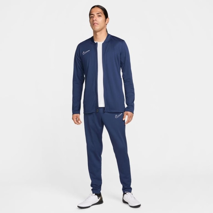 Costum sportiv pentru bărbați Nike Academy Dri-FIT Soccer Midnight Navy/White/White, s.M