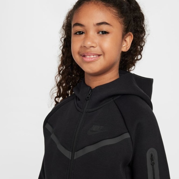 Детская толстовка Nike sportswear Tech Fleece Black, s.L