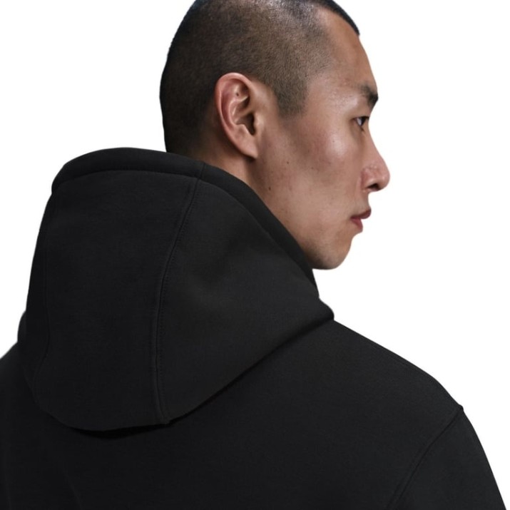 Мужская толстовка Nike Sportswear Club Fleece Pullover Black/Black/White, s.M