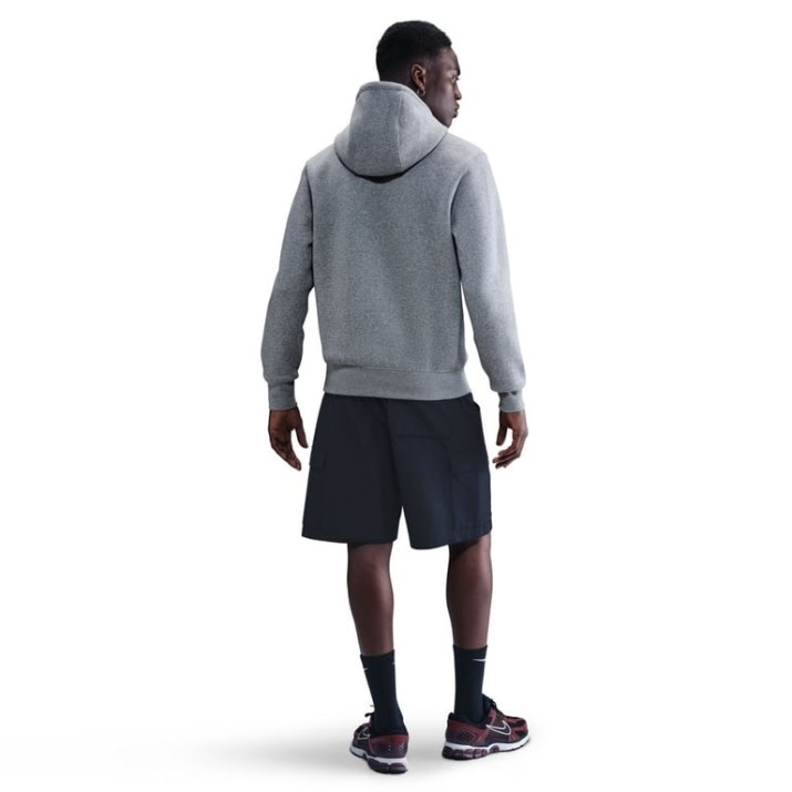 Hanorac pentru bărbați Nike Sportswear Club Fleece Pullover Dark Grey Heather/Light Smoke Grey/White, s.M