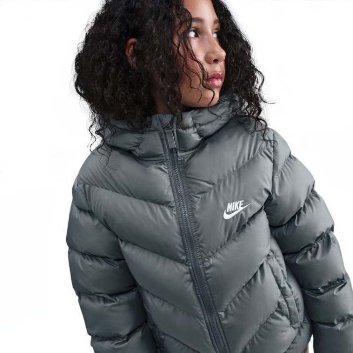 Geacă pentru copii Nike Sportswear All Day Play Therma-FIT Smoke Grey/White, s.L
