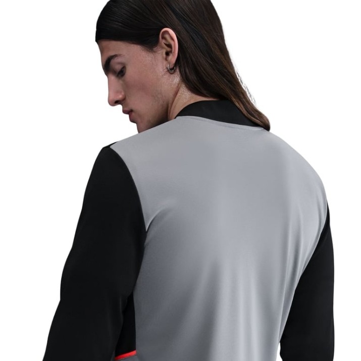 Costum sportiv pentru bărbați Nike Academy Dri-FIT Soccer Cool Grey/Black/Bright Crimson, s.M
