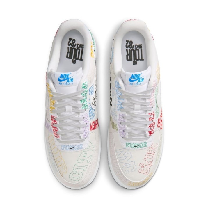 Ghete pentru bărbați Nike Air Force 1 07 LV8 White/White, s.43