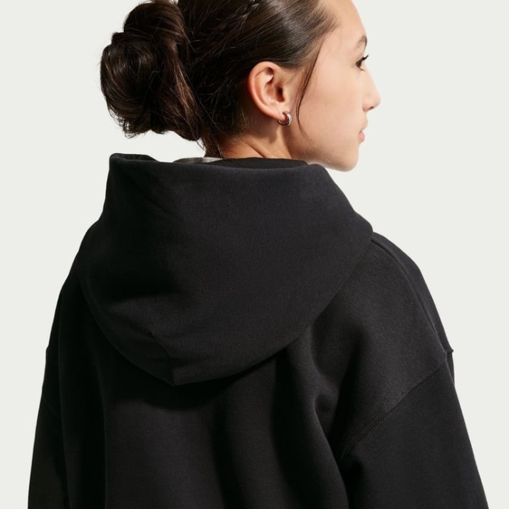 Детская толстовка Nike Sportswear Studio Fleece Black/White, s.XL