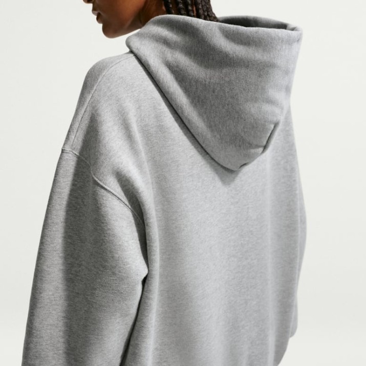 Hanorac damă Nike Studio Fleece Medium Weight Dark Grey Heather/Sail, s.XS