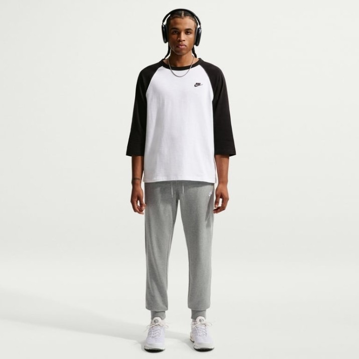 Мужские спортивные штаны Nike M Nk Club Knit Jogger Dark Grey Heather/White, s.XL