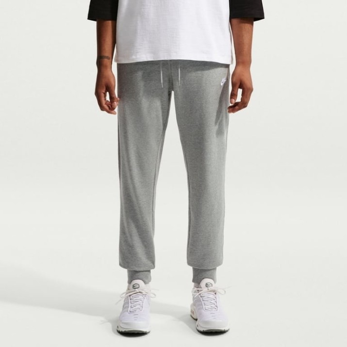 Мужские спортивные штаны Nike M Nk Club Knit Jogger Dark Grey Heather/White, s.M