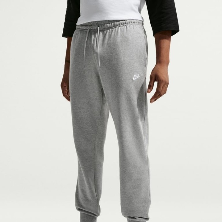 Мужские спортивные штаны Nike M Nk Club Knit Jogger Dark Grey Heather/White, s.M