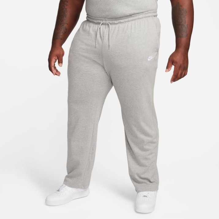 Pantaloni spotivi pentru bărbați Nike M Sportswear Club Knit Open-Hem Pants Dark Grey Heather/White, s.L