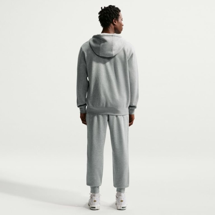 Мужские спортивные штаны Nike Club French Terry Dark Grey Heather/Light Smoke Grey/White, s.L