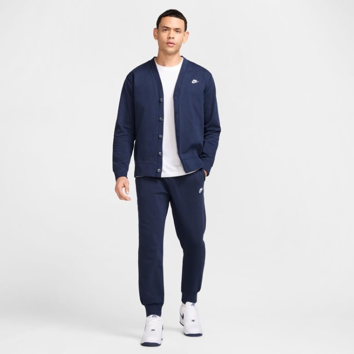 Мужские спортивные штаны Nike M Nk Club Knit Jogger Obsidian/White, s.M