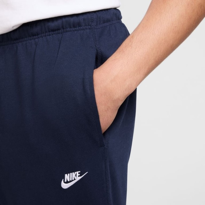 Мужские спортивные штаны Nike M Nk Club Knit Jogger Obsidian/White, s.M