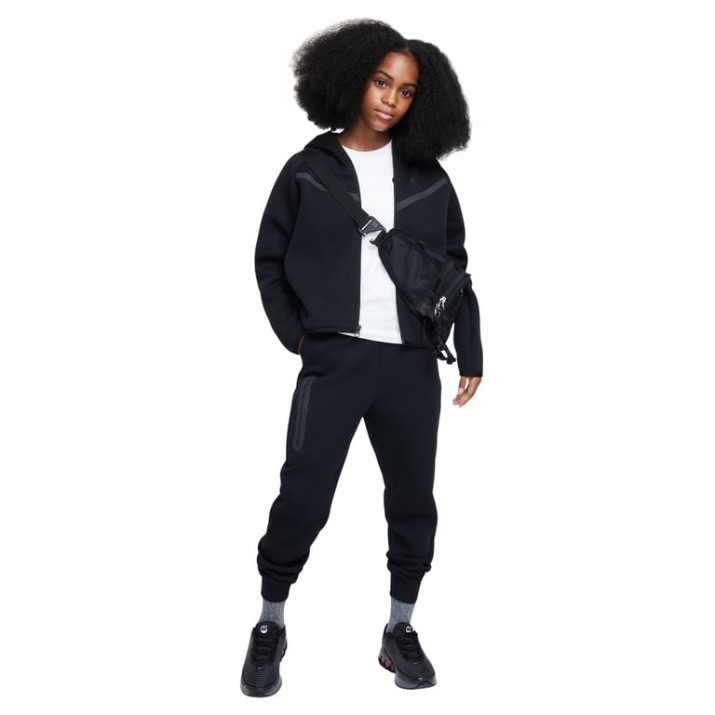 Pantaloni spotivi pentru copii Nike Sportswear Tech Fleece Black, s.XL