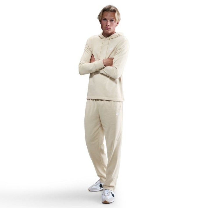 Pantaloni spotivi pentru bărbați Nike M Sportswear Club Knit Open-Hem Pants Light Khaki/White, s.L