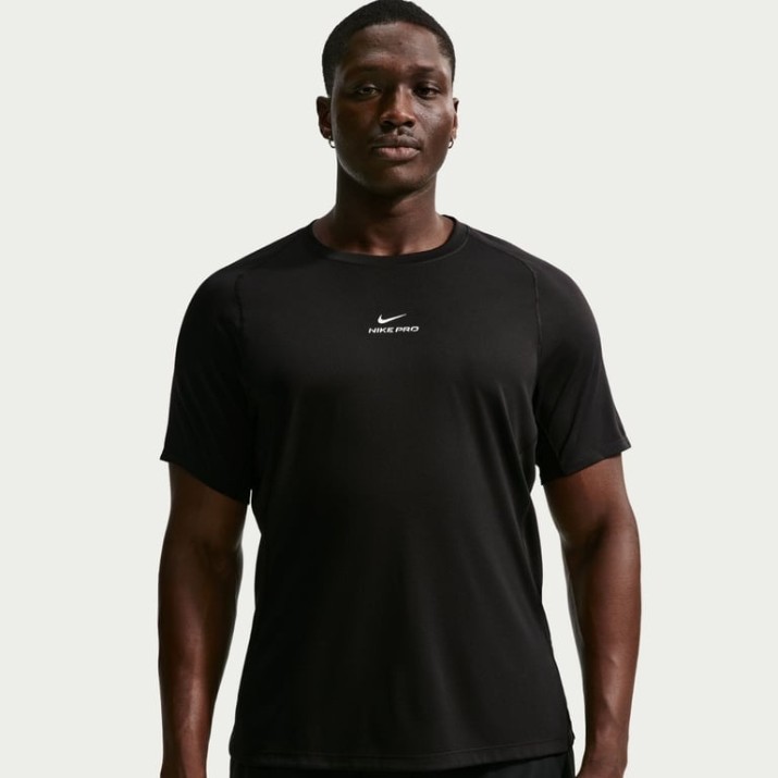 Tricou bărbătesc Nike Pro Training Dri-FIT Black/White, s.S