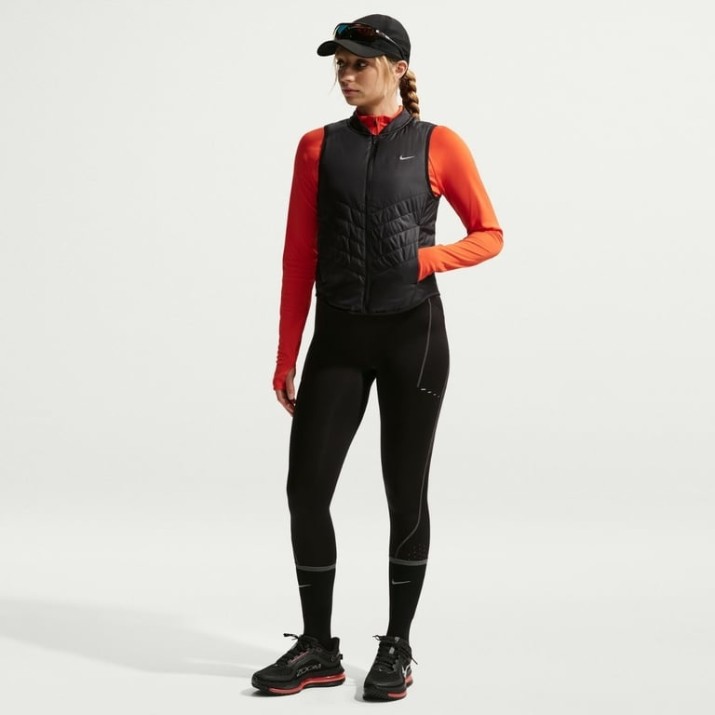 Vesta damă Nike Tempo Repel Warm Black, s.M