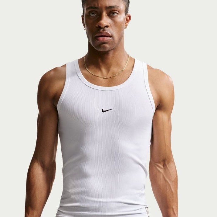Мужская майка Nike N.A.C. Training White/Black, s.M