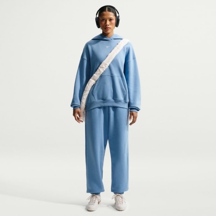 Женские спортивные штаны Nike Studio Fleece Medium Weight Work Blue/Sail, s.XL