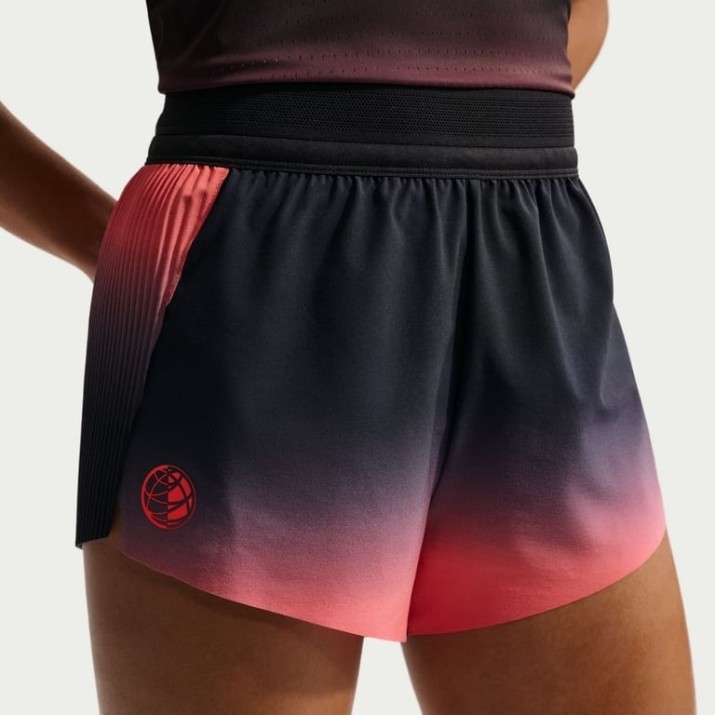 Женские шорты Nike Aero Swift Dri-FIT ADV 3 Brief-Lined Running Black/Bright Crimson/Metallic Silver, s.L