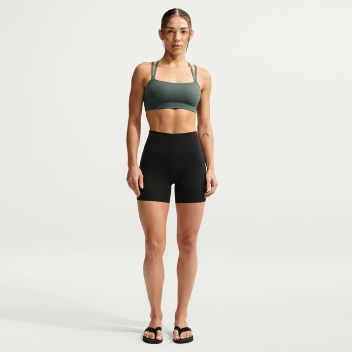 Bustieră Nike Zenvy Strappy Camo Green/White, s.S
