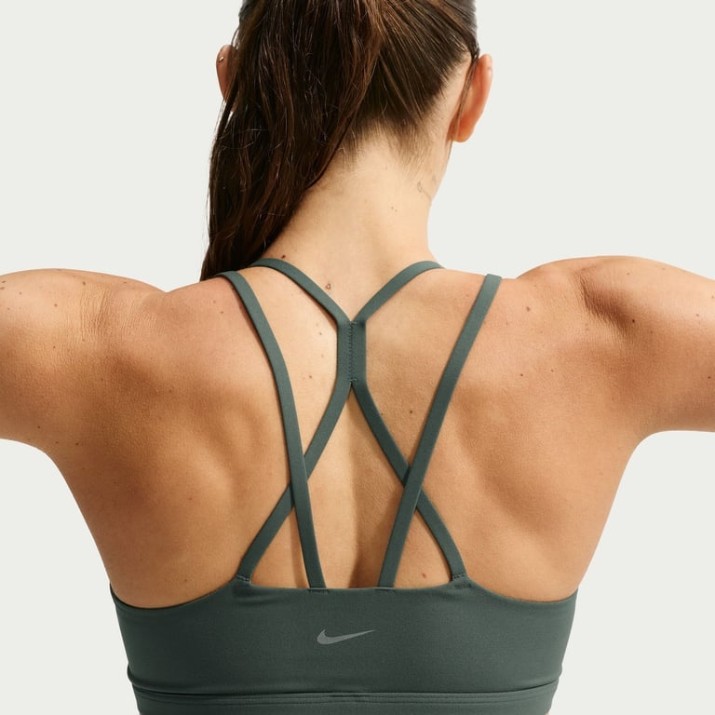 Bustieră Nike Zenvy Strappy Camo Green/White, s.S