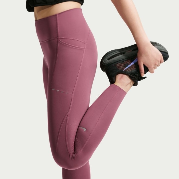 Женские леггинсы Nike Swift High-Waisted 7/8 Pink Smoke, s.XL