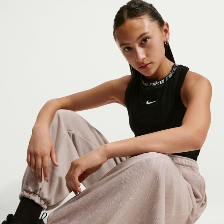 Детские спортивные штаны Nike G Sportswear Fleece  Moon Particle/White, s.M