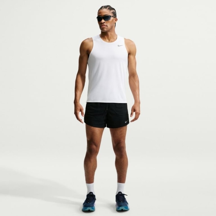 Pantaloni scurți pentru bărbați Nike Stride Aero-FIT 5 Black/Reflective Silver, s.L