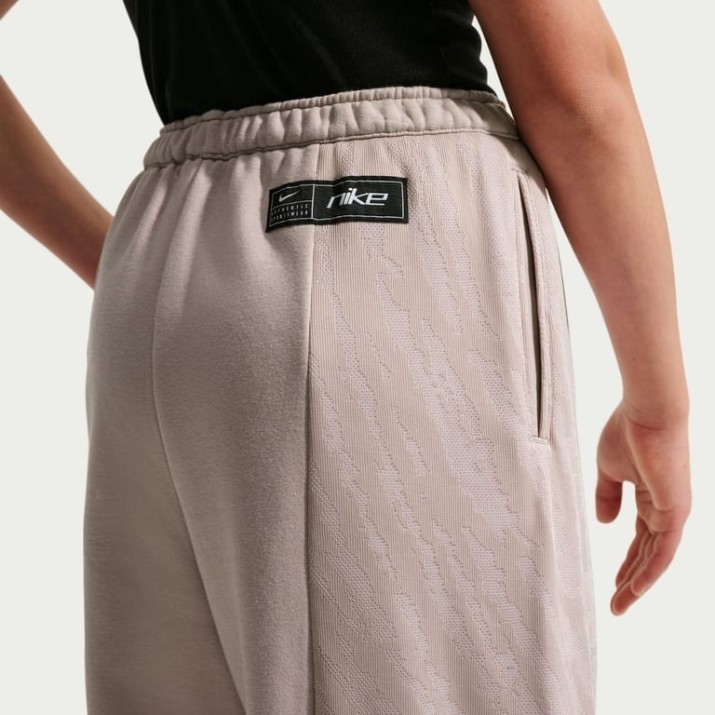 Pantaloni spotivi pentru copii Nike G Sportswear Fleece  Moon Particle/White, s.S