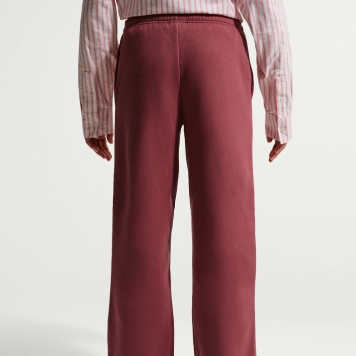 Детские спортивные штаны Nike G Sportswear Studio Fleece Pink Smoke/White, s.XS