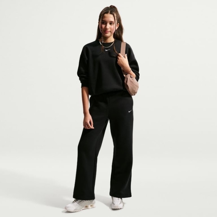 Детские спортивные штаны Nike G Sportswear Studio Fleece Black/White, s.XS